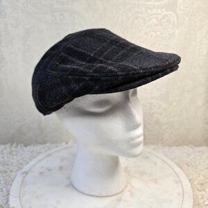 epoch Hats Company Wool Plaid Newsboy/Cabbie Hat with Ear Flaps, Size Medium